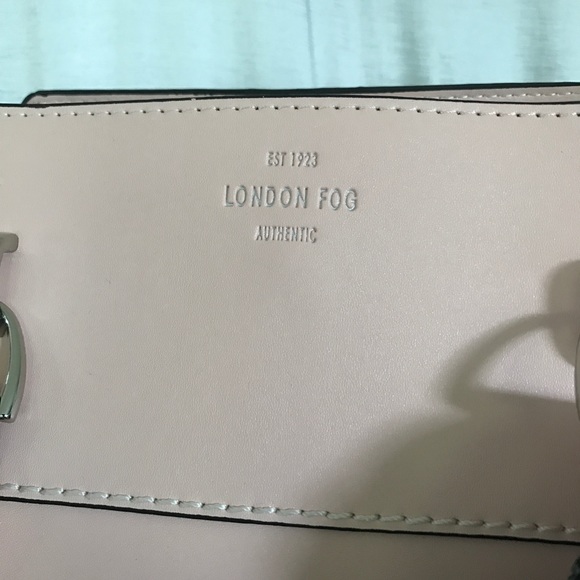 London Fog blush scarf accent satchel - Picture 8 of 8